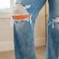 Rose High Rise 90's Straight Jeans in Light Wash - Judy Blue