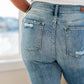 Rose High Rise 90's Straight Jeans in Light Wash - Judy Blue