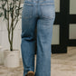 High Waist Rigid Magic l Straight Destructed + Adjustable Denim - Judy Blue