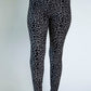 Gray and Black Leopard Leggings