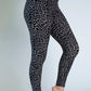 Gray and Black Leopard Leggings