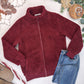 Skylar Sherpa Fullzip - Cranberry