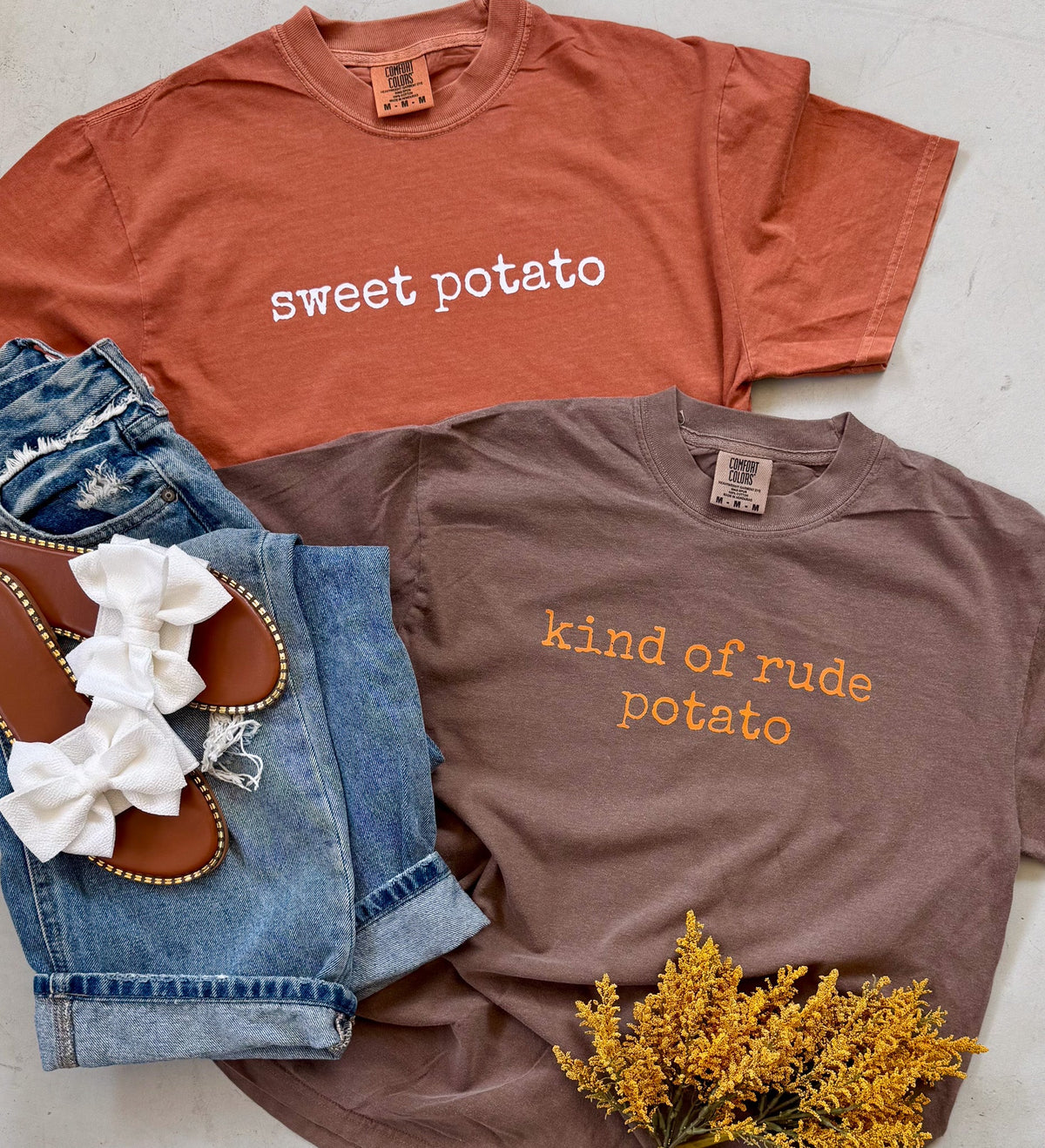 PREORDER // Sweet Potato / Kind of Rude Potato Couples Tee // ETA November // ships free
