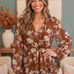 Wrapped in Blooms Peplum Top