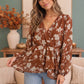 Wrapped in Blooms Peplum Top