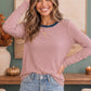 Stripe It Up Long Sleeve Tee in Red