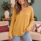 Golden Hour Waffle Knit Top