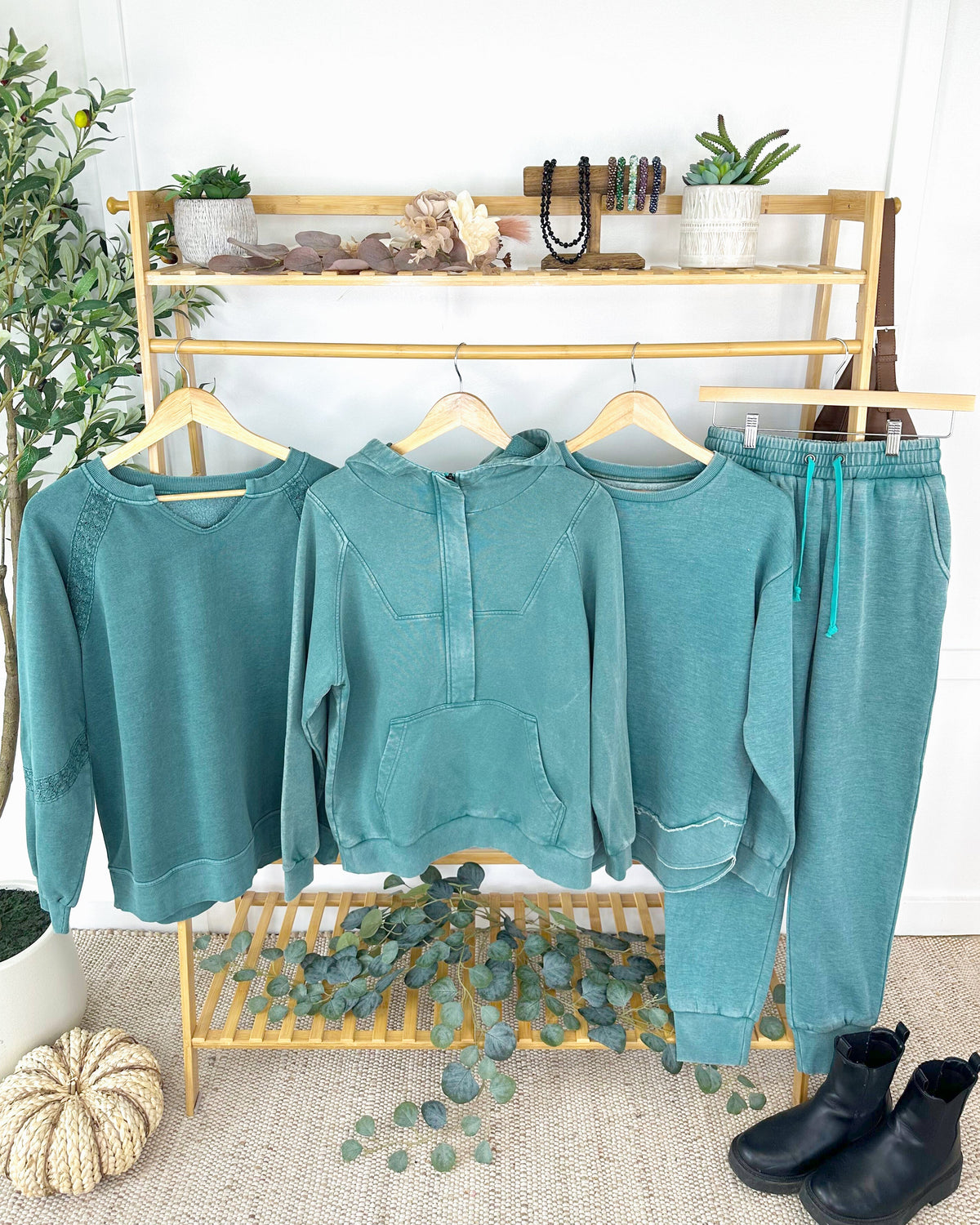 Ryker Vintage Wash Hoodie- Teal