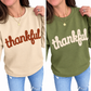 PREORDER // Thankful Fleece Letter Graphic Pullover Sweatshirt // ETA November // ships free