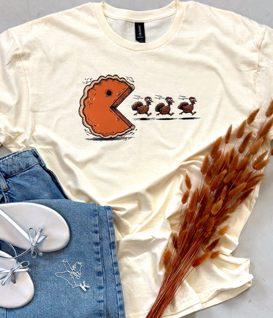 PREORDER // Pumpkin Pie Turkey Chase Tee & Sweatshirt // ETA November // ships free