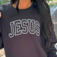 PREORDER: Jesus Polka Dot Embroidered Applique Sweatshirt //ships in 3-4 weeks