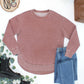 IN STOCK Vintage Wash Pullover - Brown