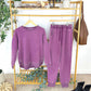 Vintage Wash Joggers - Purple