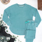 Vintage Wash Pullover - Teal