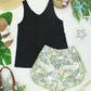 Vera V Neck Tank - Black