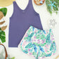 Vera V Neck Tank - Slate Purple