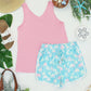 Vera V Neck Tank - Pink