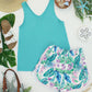 Vera V Neck Tank - Teal