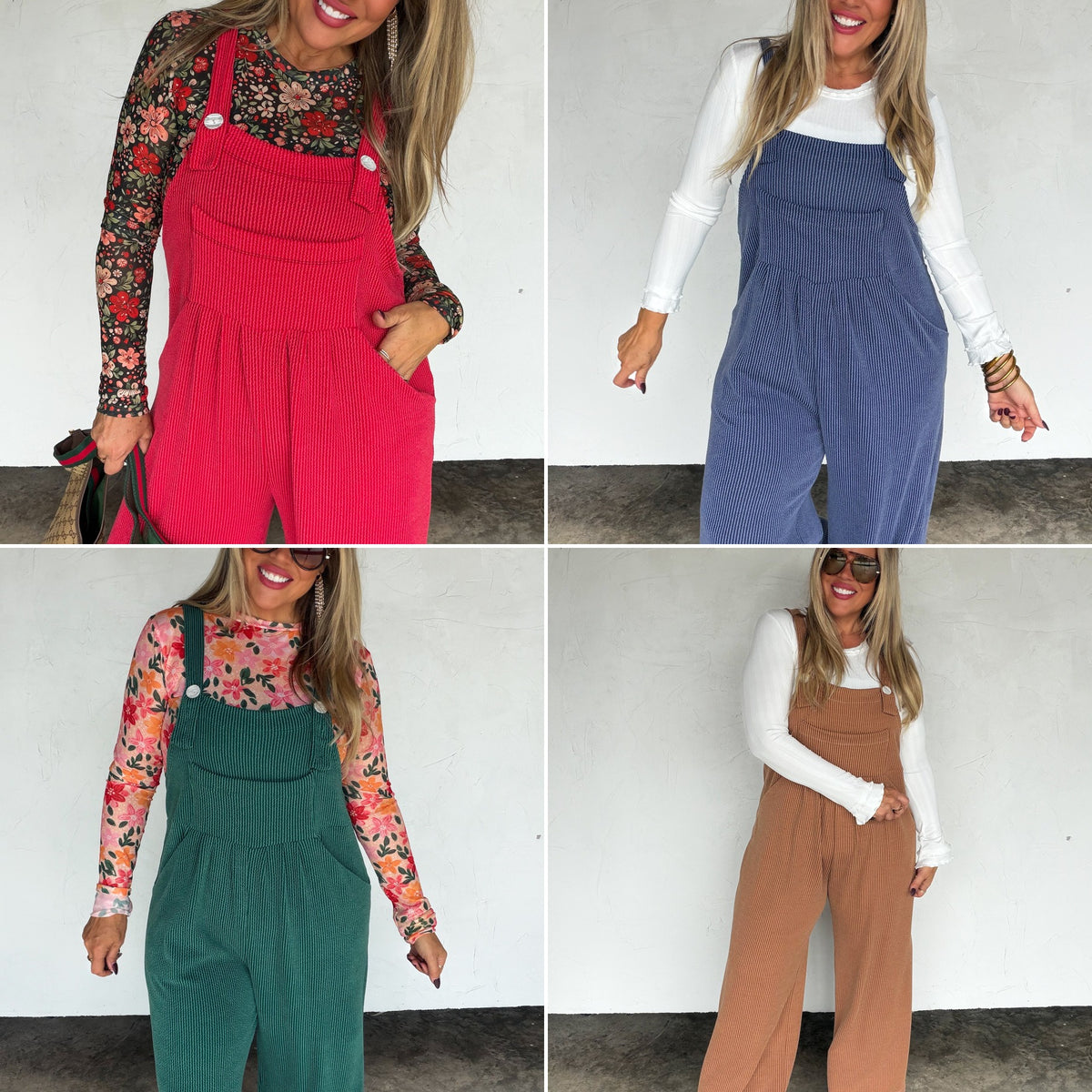 Winter Karli Overalls — all colors tighter grid