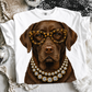 Chocolate Lab (White)