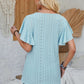 Amy Eyelet Flutter Sleeve Top