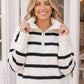 Stripes and Zipper Dreams Knit Pullover
