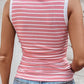Striped Tank in Pink & Ivory