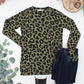 Blair Long Sleeve Top - Olive Animal Print