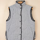 SHIPS FREE TODAY // Black and White Striped Puffer Vests
