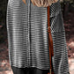 Relaxing Stripe Waffle Top