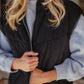 PREORDER: Puffer Vest in Black Corduroy // eta to us Sept