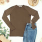 Long Sleeve Top - Brown