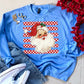 FLASH DEAL // PREORDER:  Classic Christmas Santa Polka Dot Tee or Sweatshirt // ships in about 2 weeks