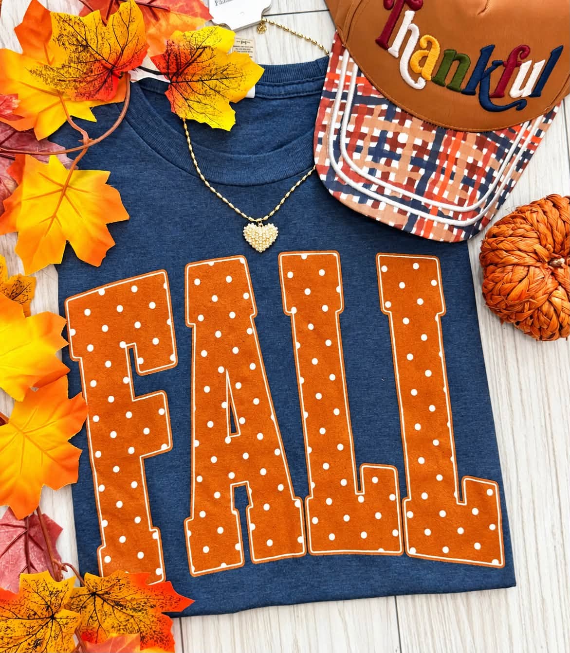 FLASH DEAL BUNDLE // Preorder: BUY THE BUNDLE - Fall Shirt-Cap-Necklace// ships in 1-2 weeks