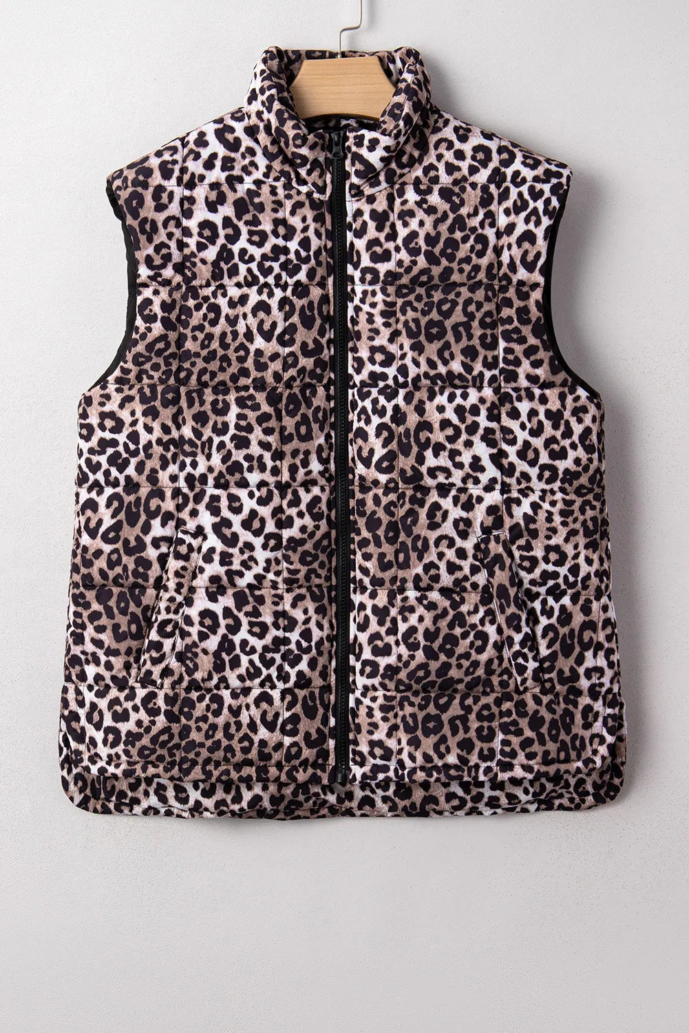 SHIPS FREE TODAY // Quilted Leopard Puffer Vest