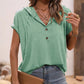 Short Sleeve Hoodie w/Buttons
