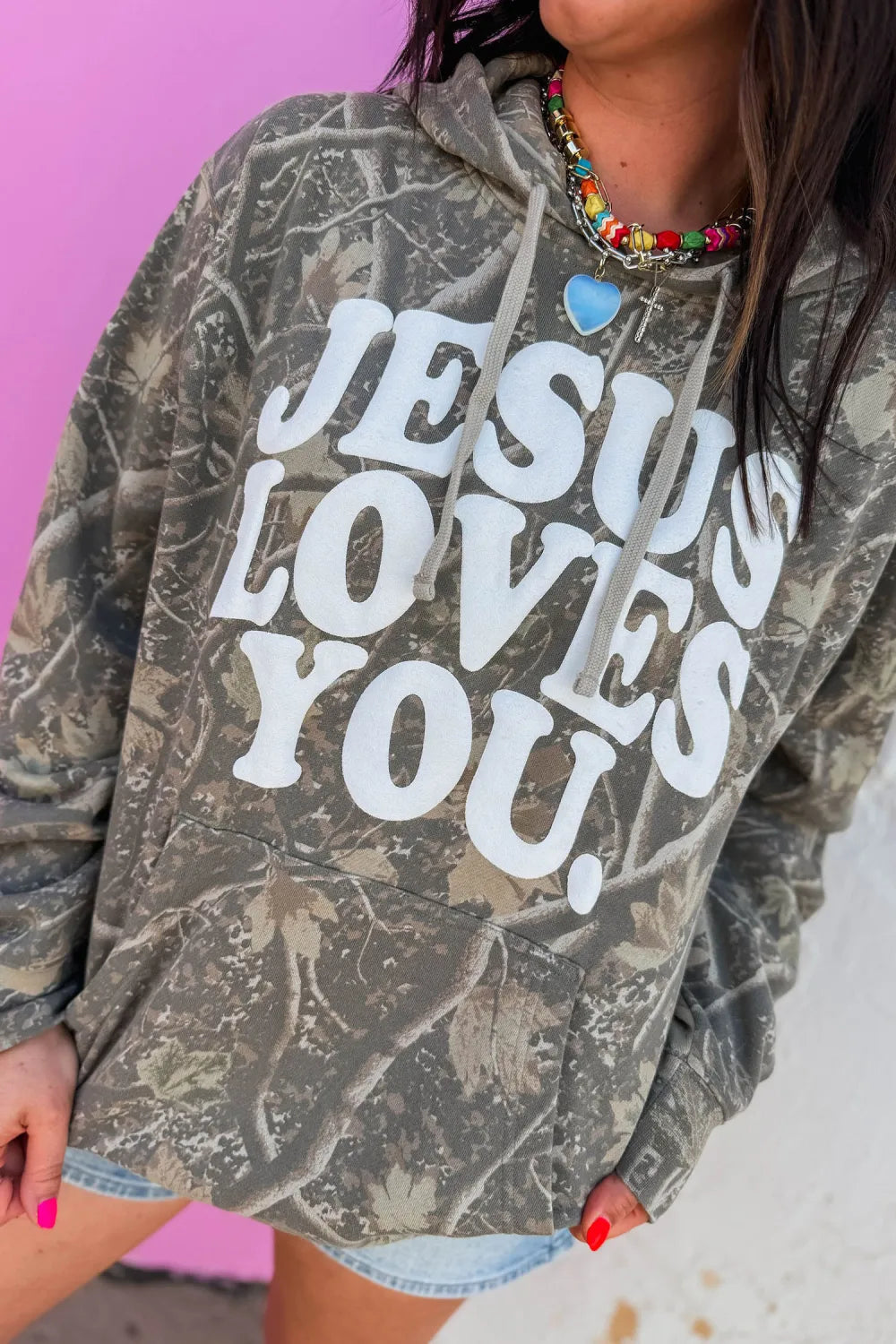 SHIPS FREE TODAY // Jesus Loves You Camo Hoodie