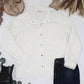IN STOCK Checkered Snap Sherpa - Ivory