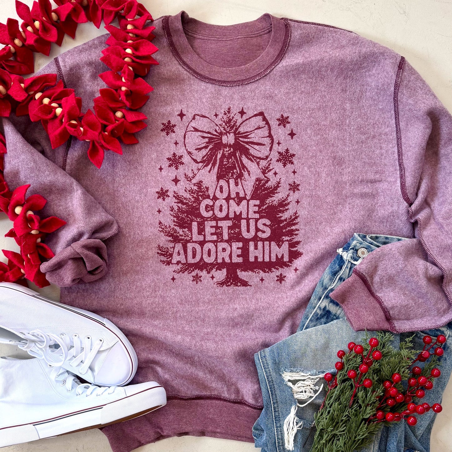 LIMITED TIME //PREORDER:  Inside Out Christmas Sweatshirts  // ships in 2-3 weeks