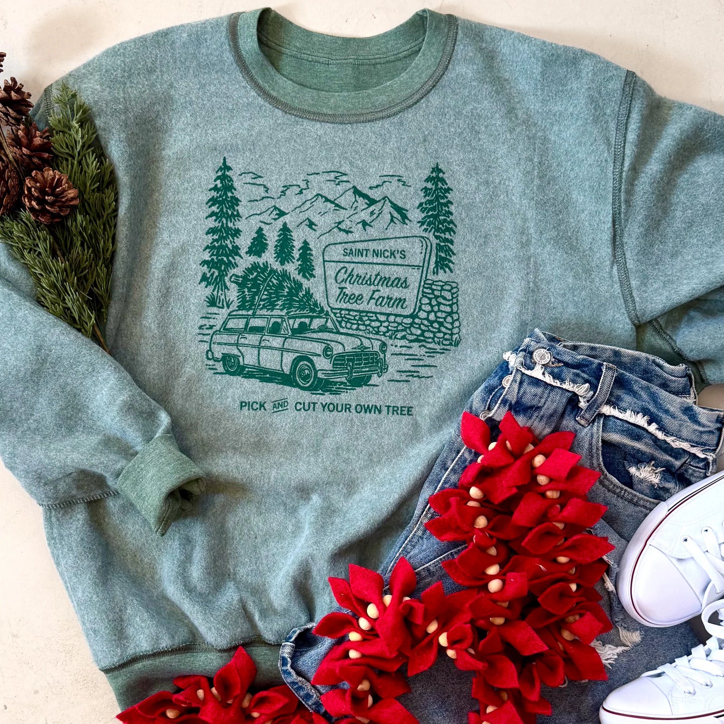 LIMITED TIME //PREORDER:  Inside Out Christmas Sweatshirts  // ships in 2-3 weeks