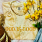 PREORDER // Citrine God Is Good Embroidered Tee // ships in about 1-2 weeks
