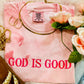 PREORDER // Clay God Is Good Embroidered Tee // ships in about 1-2 weeks