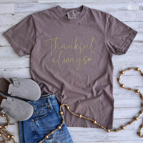Thankful Tee - Cocoa (Comfort Colors)