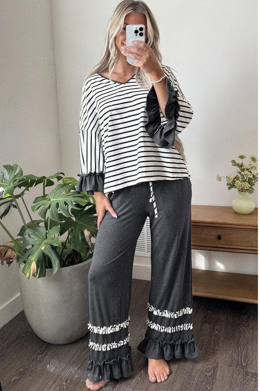 Gray Stripe — full look