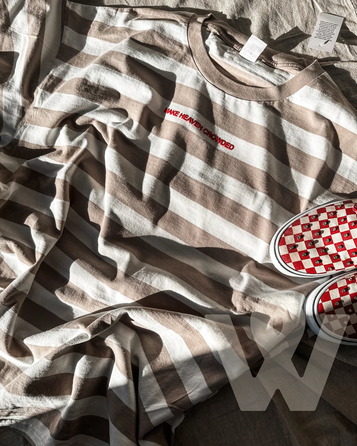Make Heaven Crowded Navy Stripes Graphic Tee // ships in about a week