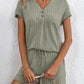 Sia Ribbed V-Neck Top and Shorts Set