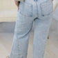 SHIPS FREE TODAY // Beau Blue Solid Paneling Loose Fit Plus Size Jeans