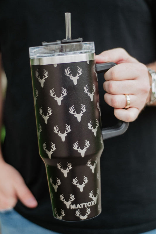 FLASH DEAL // Deer Print 40oz Tumbler // SHIPS IN 1-2 WEEKS