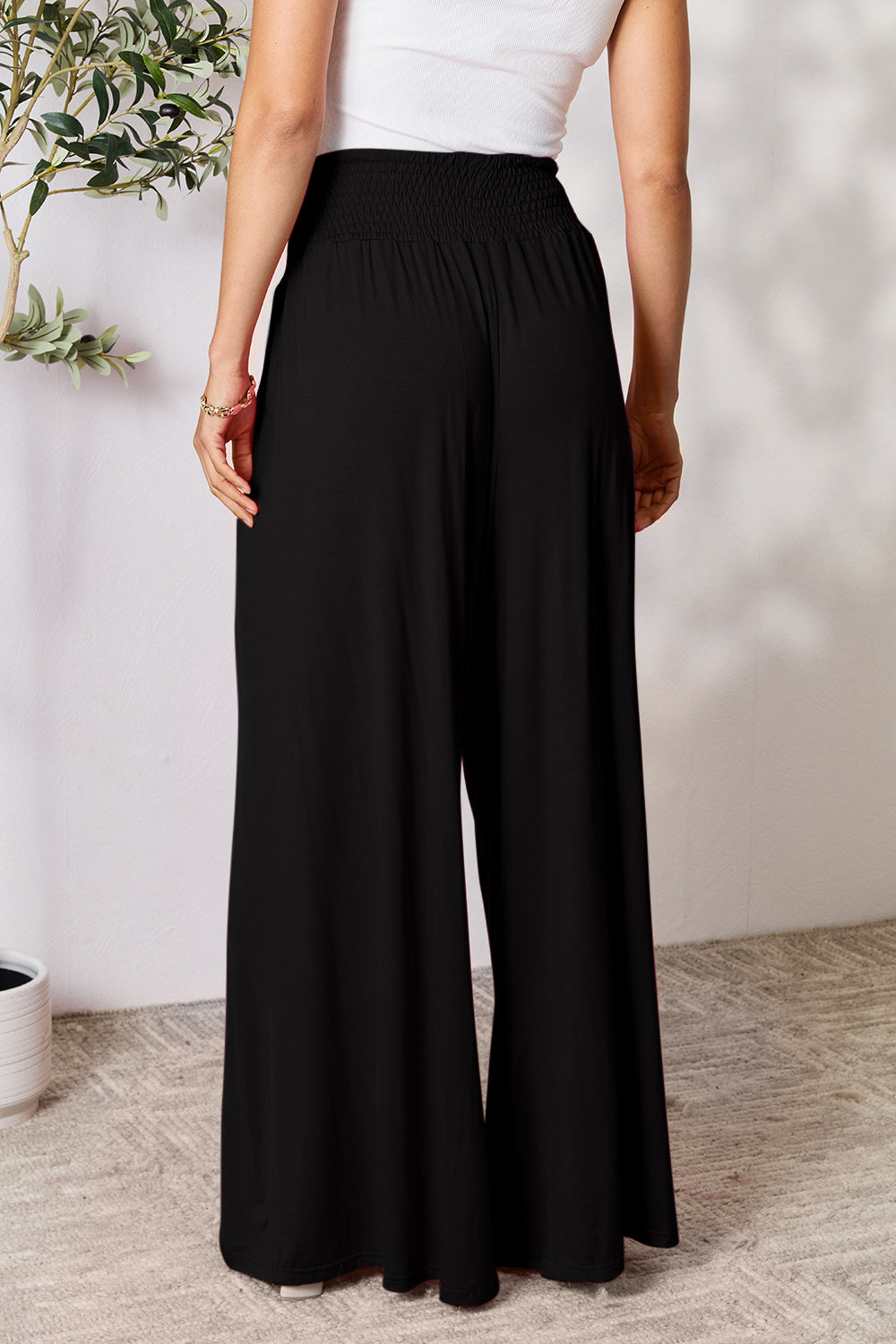 Out and About Smocked Waist Pants