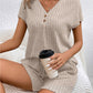 Sia Ribbed V-Neck Top and Shorts Set